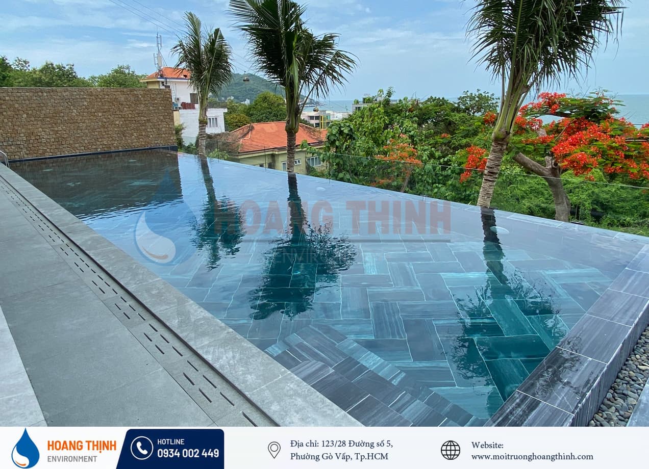 Hồ bơi villa gia đình anh Lộc 12-2 Trần Phú, TP. Vũng Tàu
