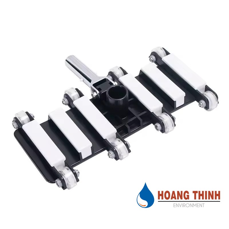 Bàn hút vệ sinh hồ bơi 8 bánh tay cầm inox hãng SPS nhập khẩu chính hãng từ Trung Quốc